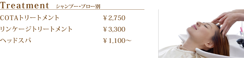トリートメント・ヘッドスパ